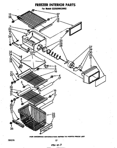 Freezer interior