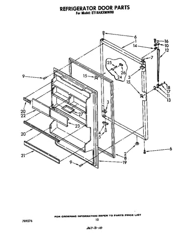 Refrigerator door