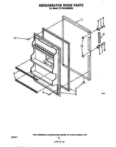 Refrigerator door