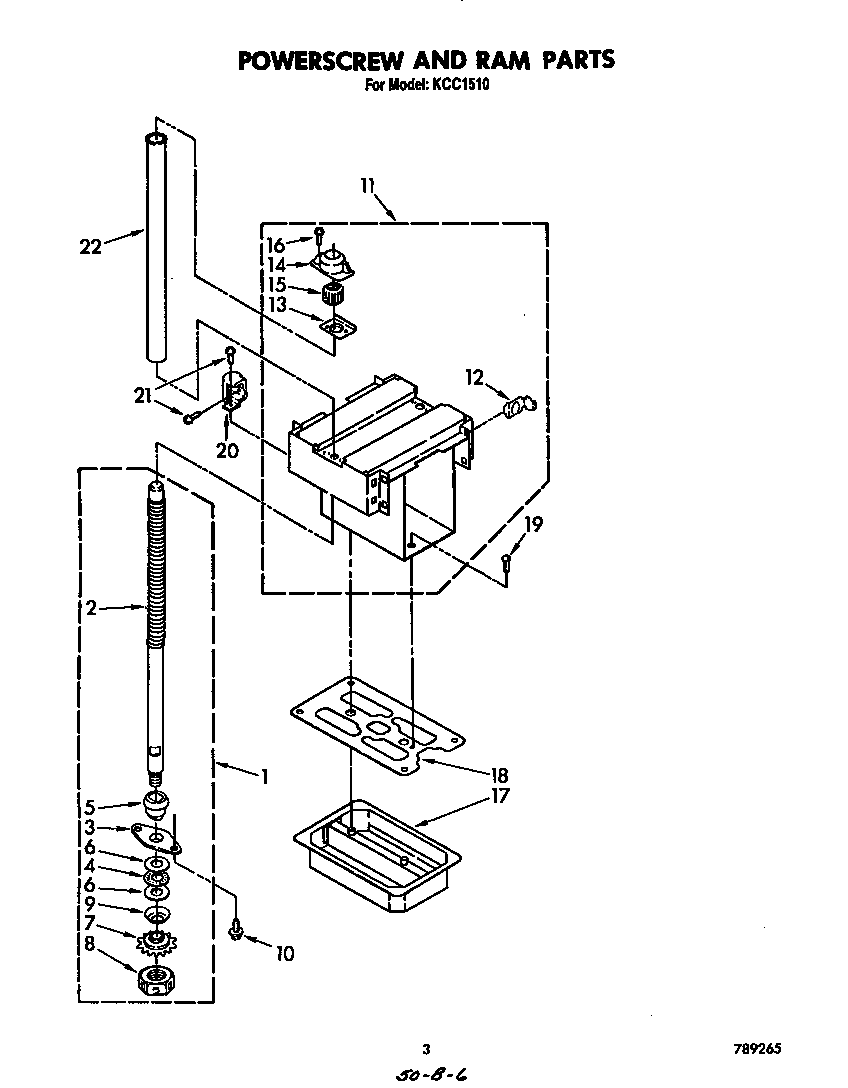 Power screw and ram