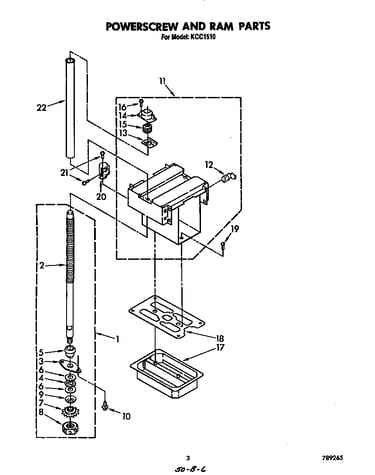 Power screw and ram