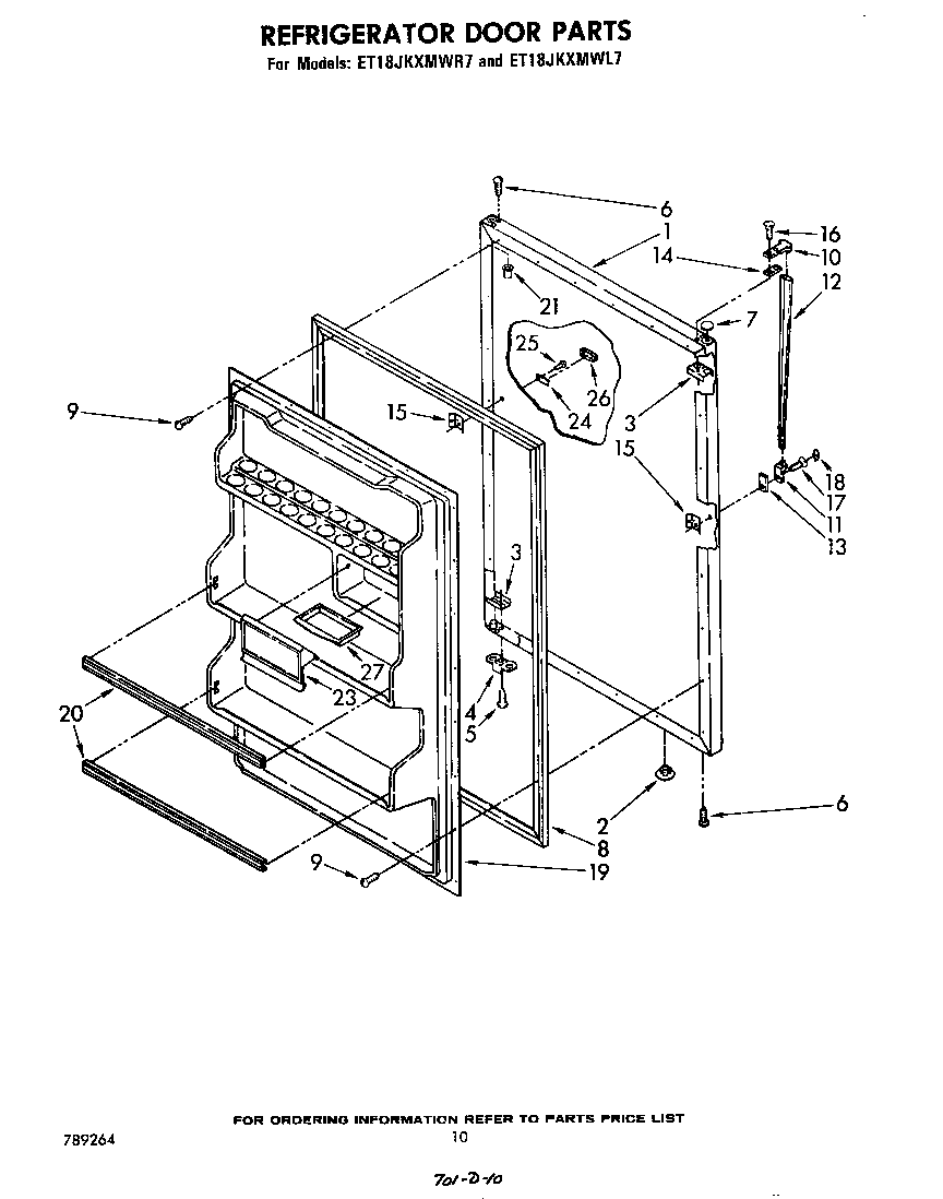 Refrigerator door