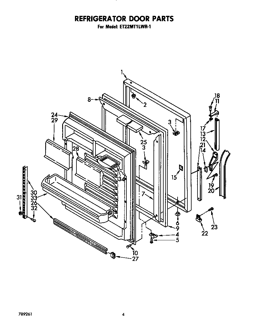 Refrigerator door