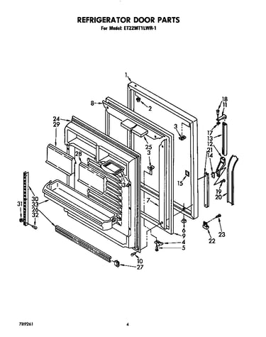 Refrigerator door