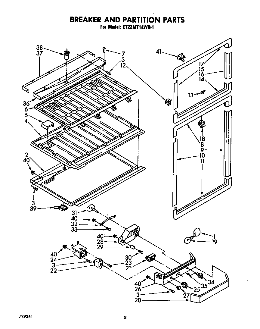 Breaker and partition