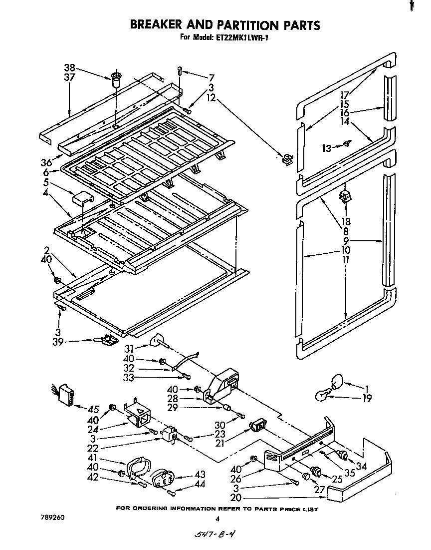 Breaker and partition