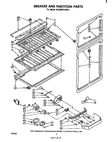 Breaker and partition