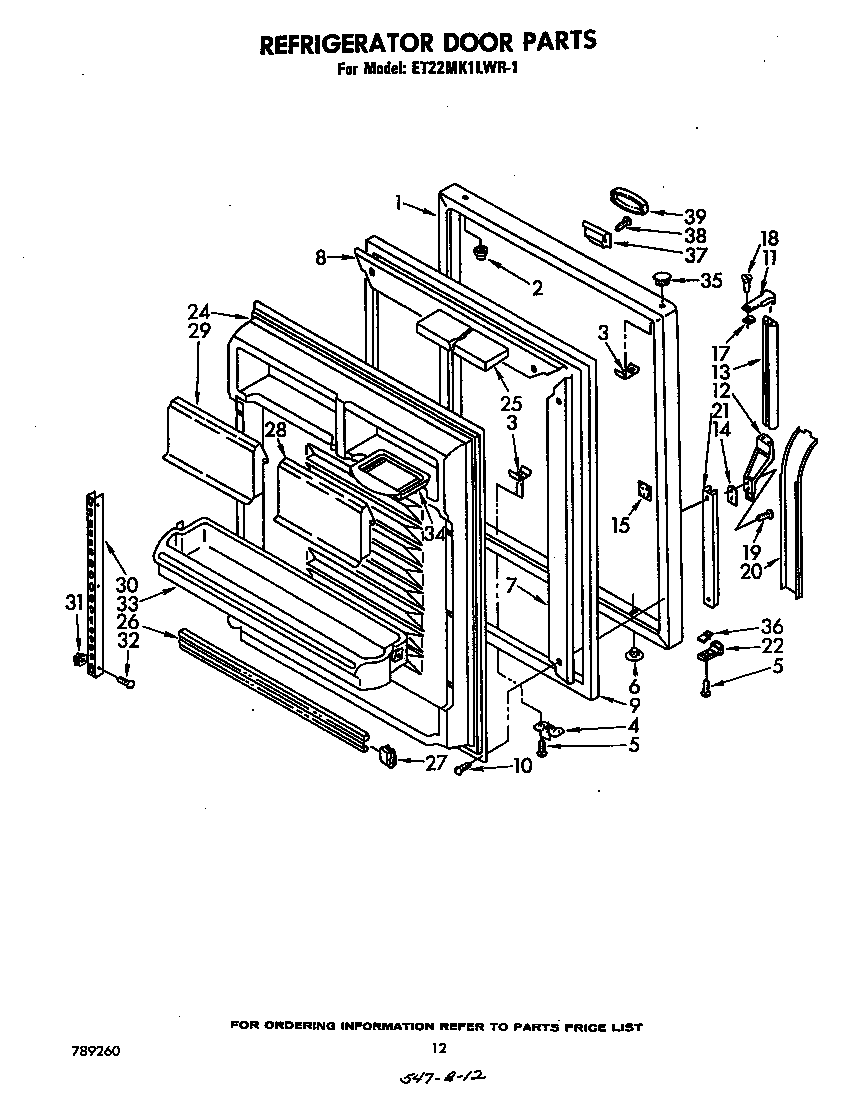 Refrigerator door