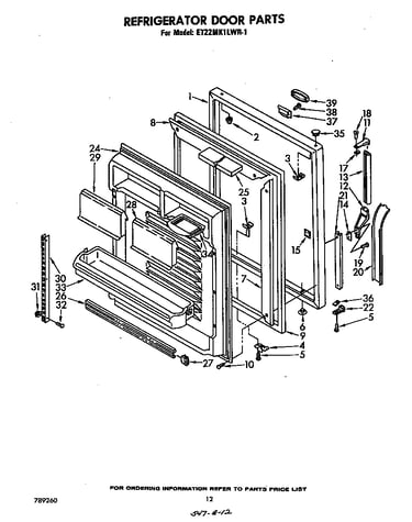 Refrigerator door