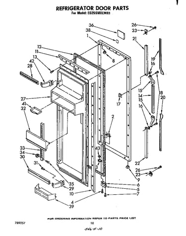 Refrigerator door