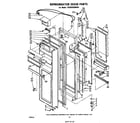 Whirlpool ED26SSXMWR1 refrigerator door diagram