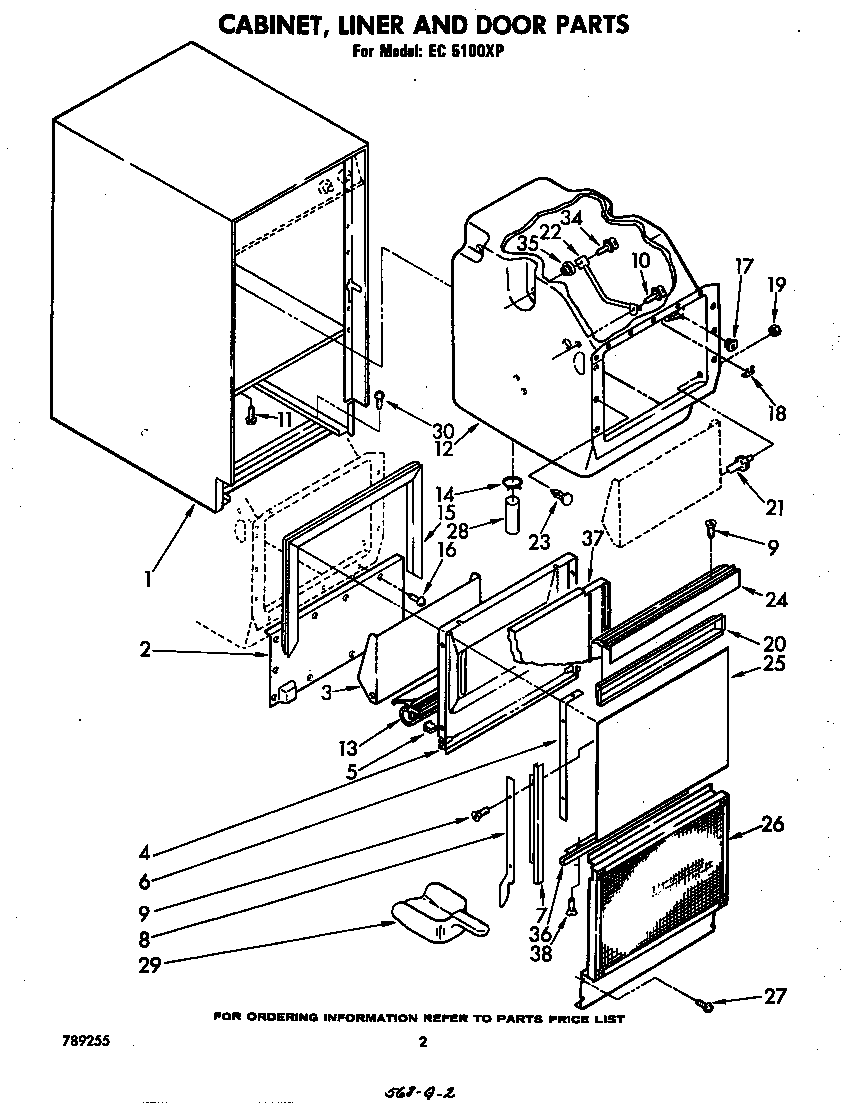 CABINET, LINER AND DOOR