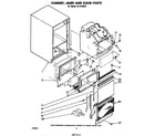 Whirlpool EC5100XP cabinet, liner and door diagram