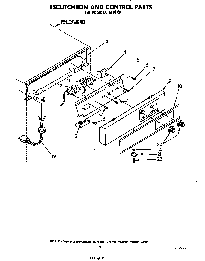 ESCUTCHEON AND CONTROL