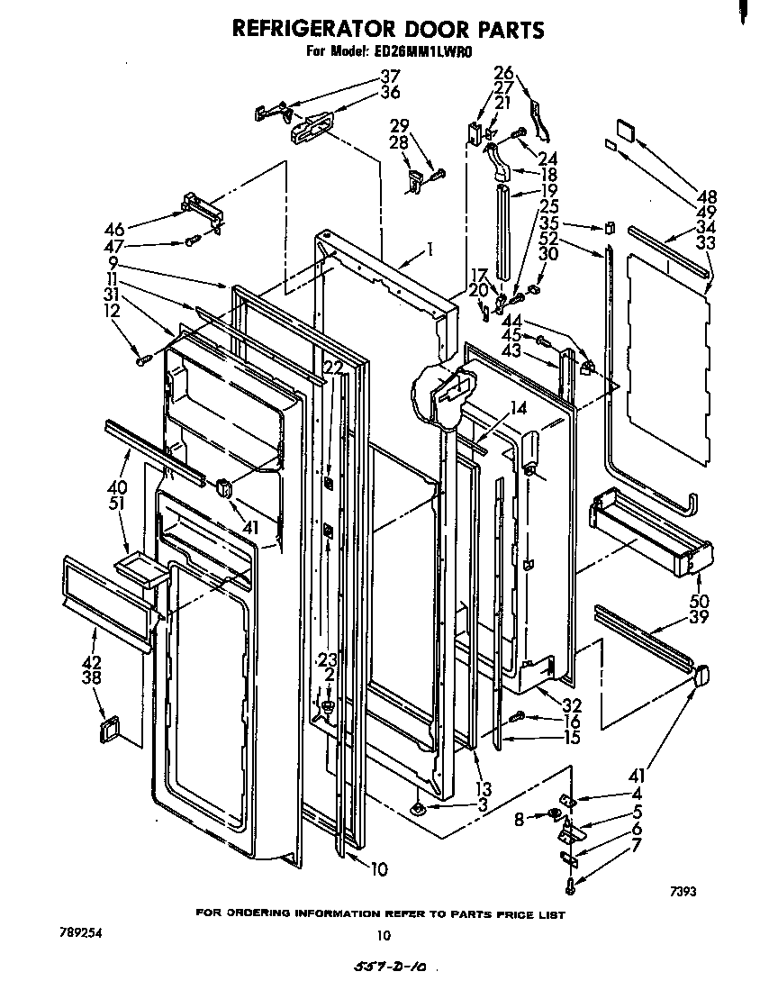 Refrigerator door