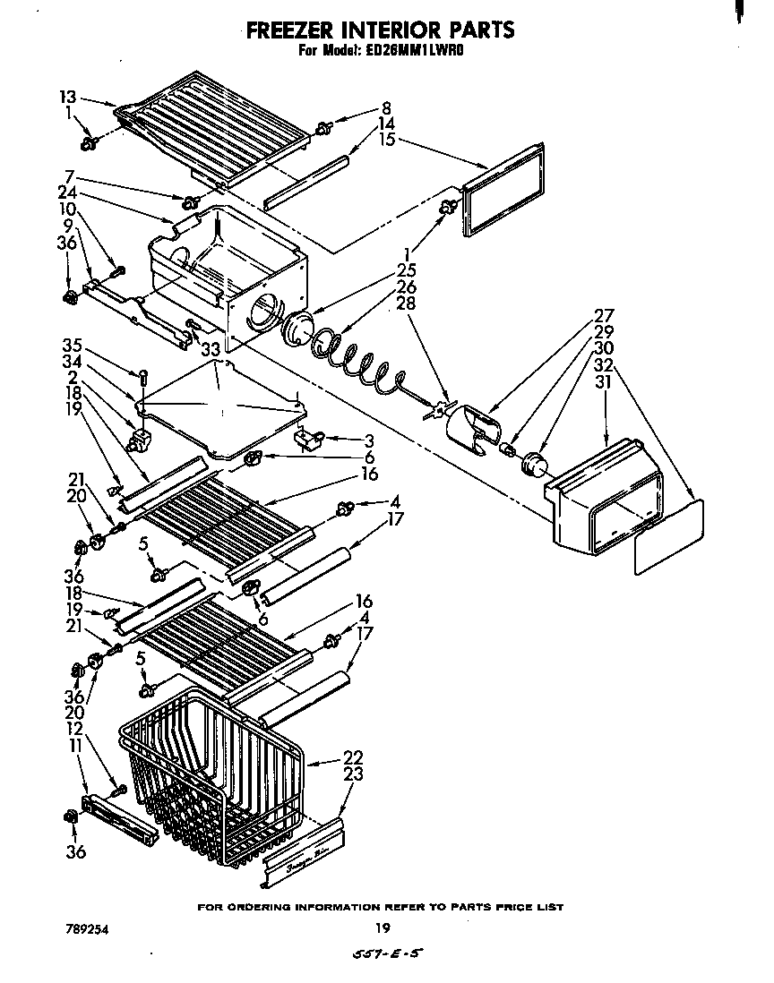 Freezer interior