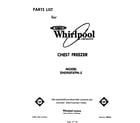 Whirlpool EH090FXPN5 coversheet diagram