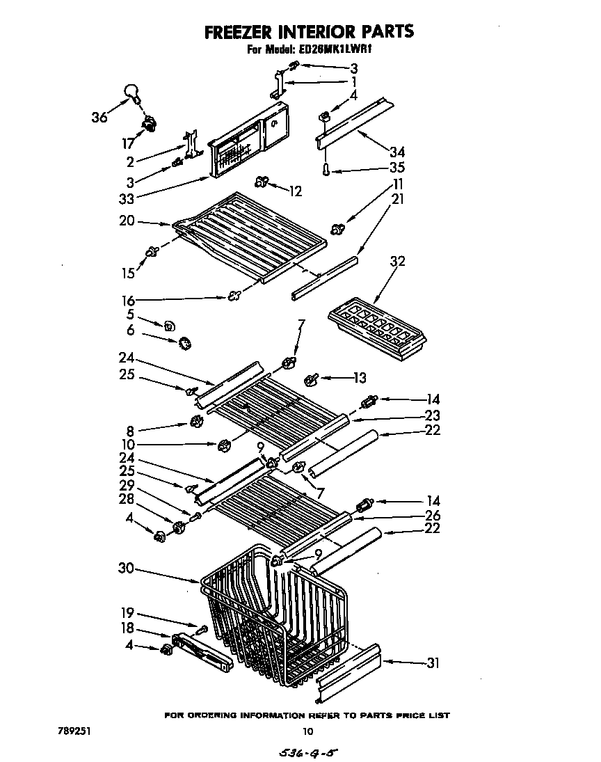 FREEZER INTERIOR