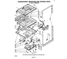 Whirlpool ET18MK2LWR0 compartment separator and control diagram