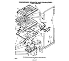 Whirlpool ET18MK1LWR2 compartment separator and control diagram