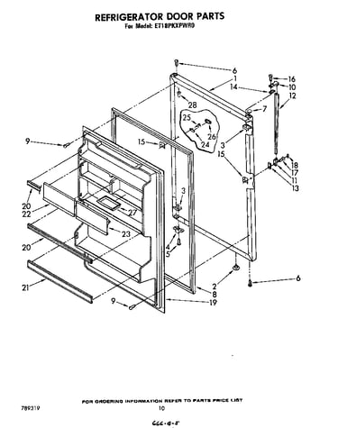 Refrigerator door