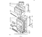 Whirlpool ET14EPXPWR0 door parts diagram