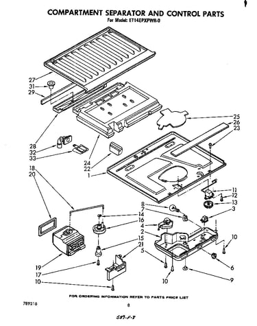Compartment separator and control
