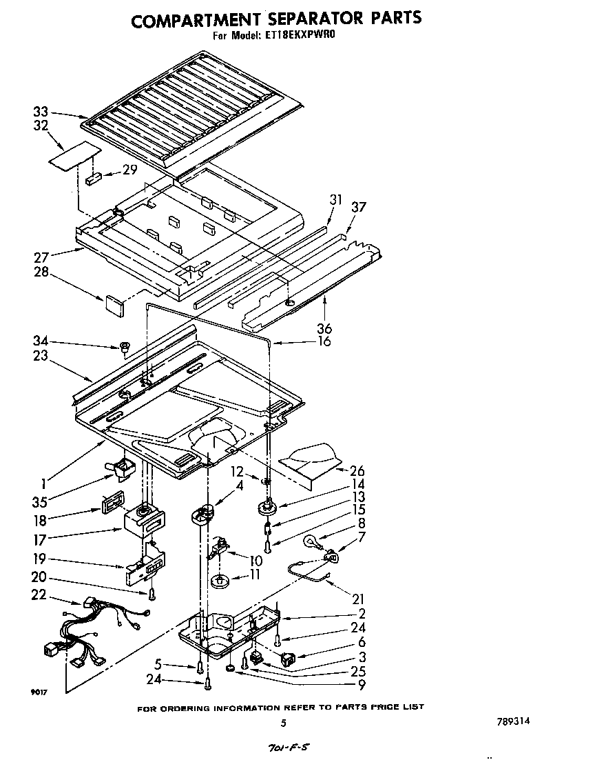Compartment separator