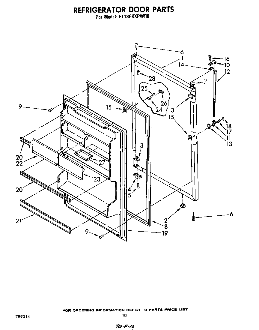 Refrigerator door