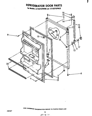 Refrigerator door