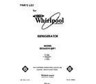 Whirlpool ED26SSXLWR1 front cover diagram