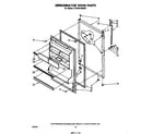 Whirlpool ET16XK1MWR1 refrigerator door diagram