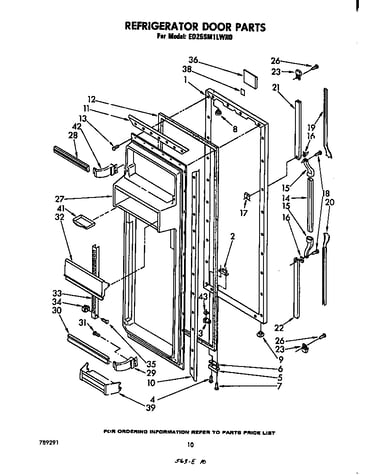 Refrigerator door