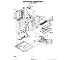 Whirlpool CAW12D2A1 air flow and control parts diagram