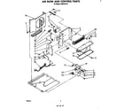 Whirlpool CAW12D1A1 air flow and control parts diagram