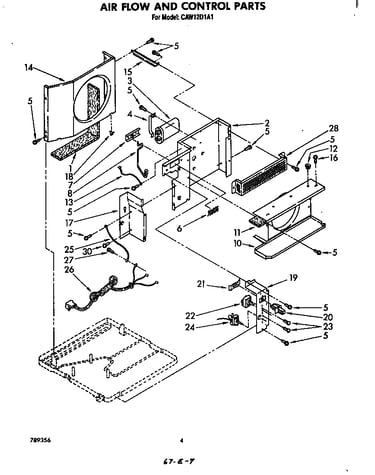 Air flow and control parts