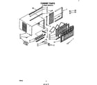 Whirlpool CAW12D1A1 cabinet parts diagram