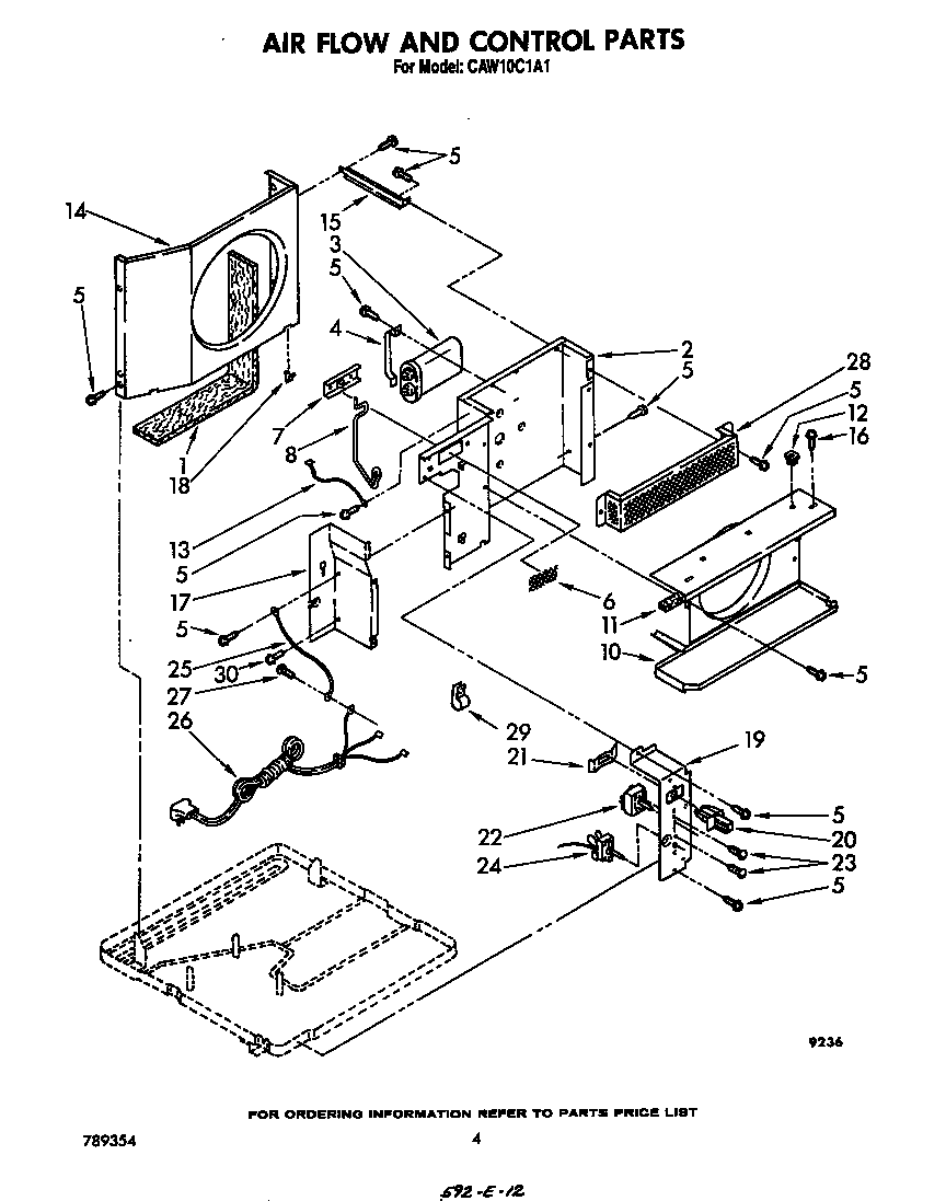 Air flow and control parts