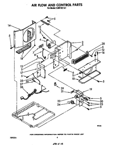Air flow and control parts