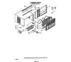 Whirlpool CAW10C1A1 cabinet parts diagram