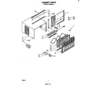Whirlpool CAW08E1A1 cabinet parts diagram