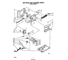 Whirlpool CAW07A1A1 air flow and control parts diagram