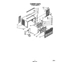 Whirlpool CAW06D1A1 cabinet parts diagram