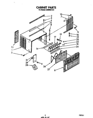 Cabinet parts
