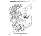 Whirlpool ET18ZKXMWR2 compartment separator and control diagram