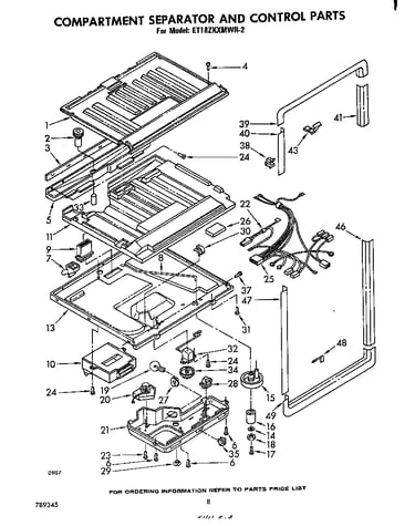Compartment separator and control