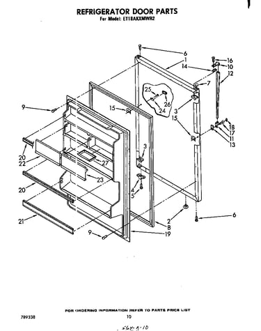 Refrigerator door