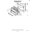 Whirlpool ET18TK1MWR2 freezer door diagram