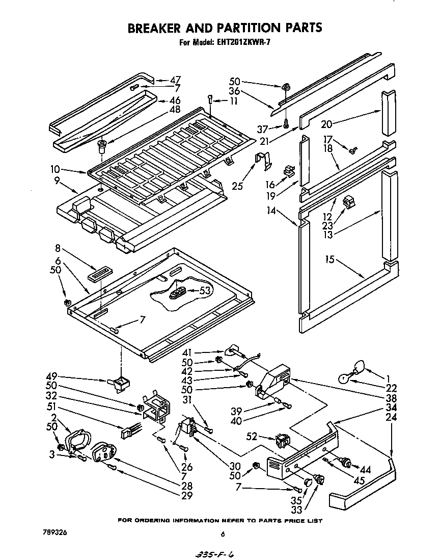 Breaker and partition