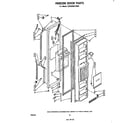 Whirlpool ED25SM1LWR1 freezer door diagram